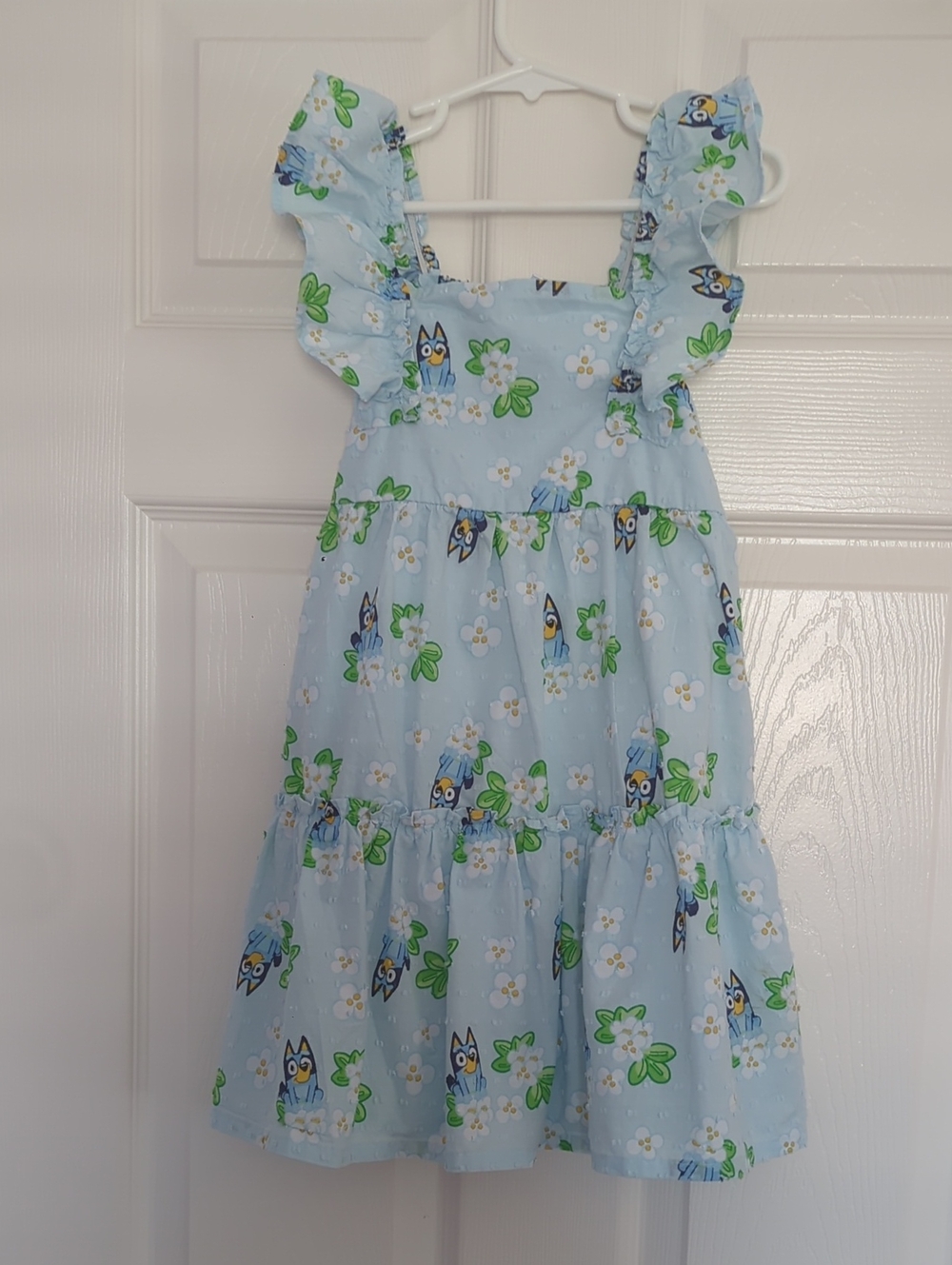 Bluey Light Blue Floral Sundress Size 5T